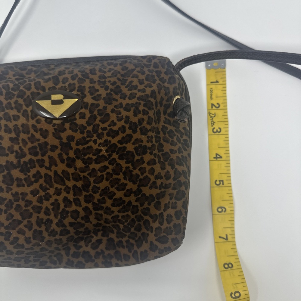 Vintage 1980s Bottega Venetta Crossbody Small Purse - Leopard Cheetah Print - Picture 12 of 12